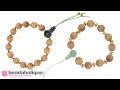 How to Make a Meditation Bracelet with Aromatic Wood Beads and a Gemstone Guru Bead