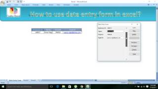 Excel: Data Entry Userform With Search/Delete/Add/Previous/Next Option