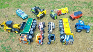 Auto Rickshaw Tata Dumper Defender Scorpio Car Tipper Truck Accident Road Tractor Jcb Crane  CS Toy