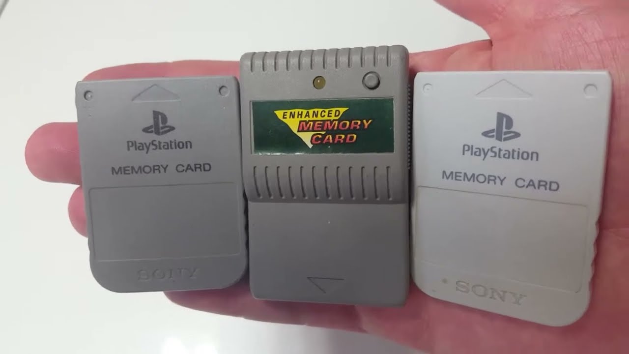 Playstation 1 PSX Memory Cards Teardown x3 Official Sony & Generic