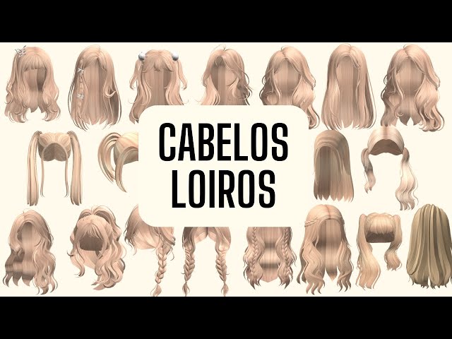 OS CABELOS LOIROS FEMININOS MAIS BONITOS DO ROBLOX - TOP 13 