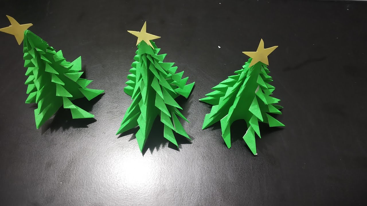 Origami Christmas tree/ all about crafting YouTube