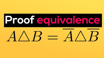 Proof of A △ B = !A △ !B (Symmetric Difference)