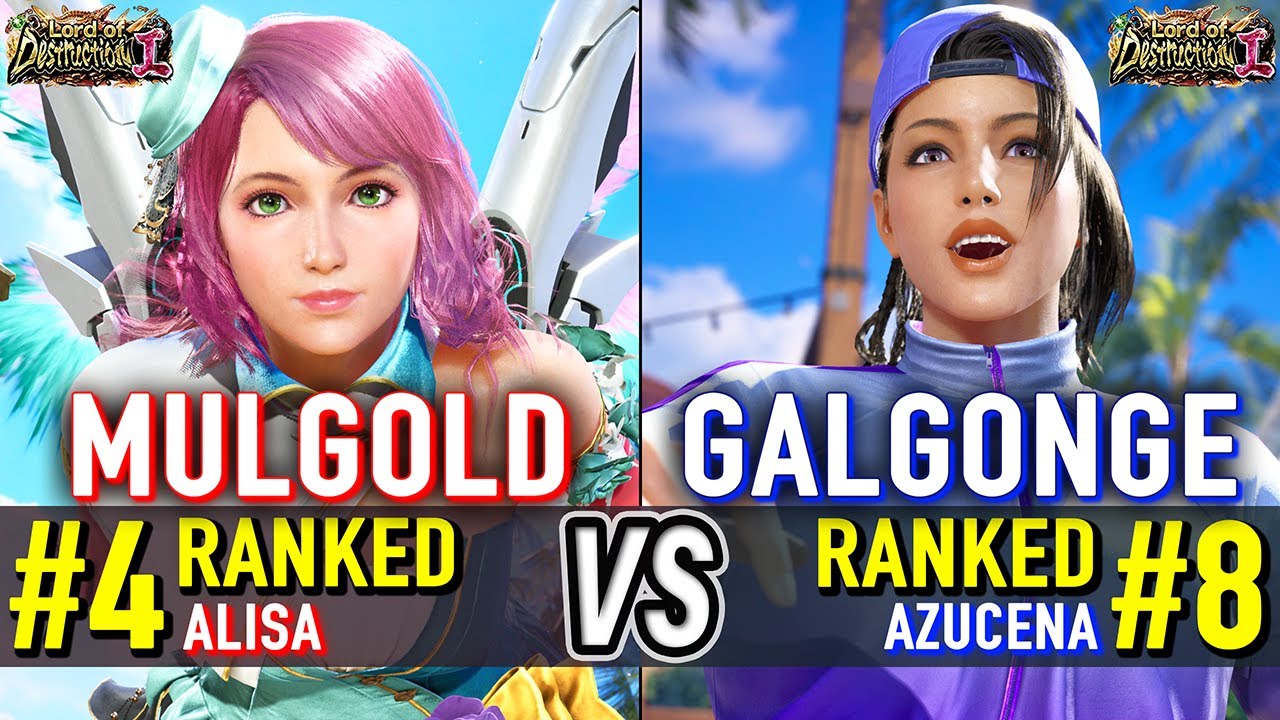 T8 🔥 MULGOLD (#4 Ranked Alisa) vs GALGONGE (#8 Ranked Azucena) 🔥 Tekken ...