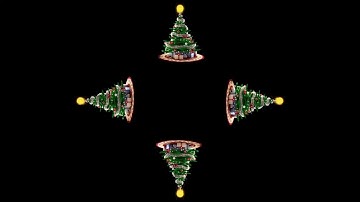 Christmas Tree Animation - Office Desk (Hologram)