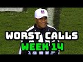 Top 5 Worst Referee Calls of Week 14 | NFL 2020 Missed calls