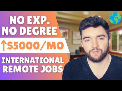 $5,000/MONTH Work From Home Jobs No Experience 2023 International!