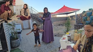 Download lagu Art & Work in Nomadic Life | Outdoor Tiling & Narges Sewing Local Clothes | Beauty & Daily Life