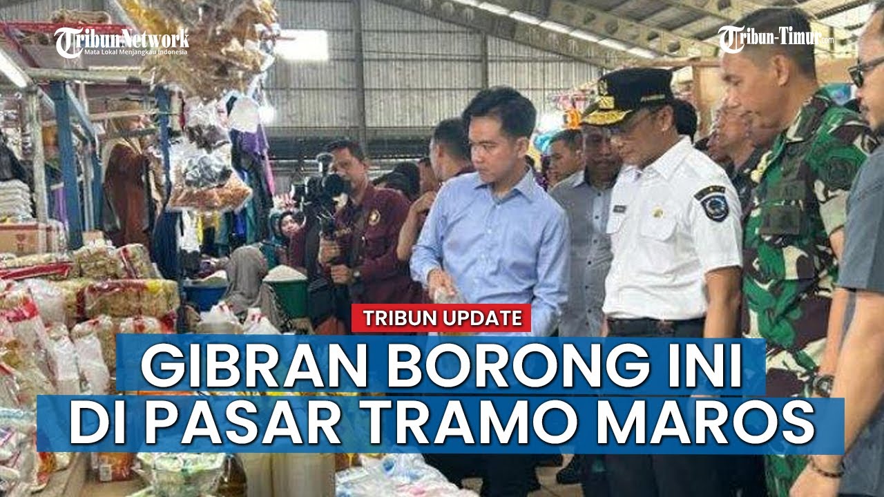 VIRAL NEWS; Kunjungi Pasar Tramo Butta Salewangan, Gibran Beli Minyak, Bawang hingga Popok Bayi