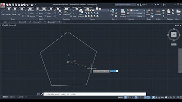 AutoCAD Tutorial: Drawing Polygons with Given Sides and Edge Length