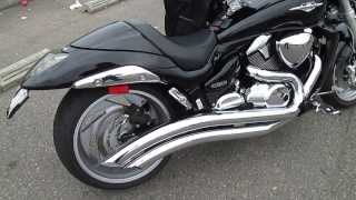スズキ ブルバード1800 M109R コブラマフラー - YouTube