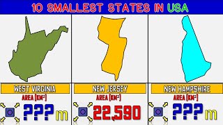 Top 10 Smallest States in USA