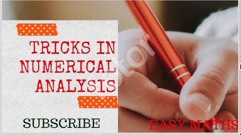 TIPS AND TRICKS IN NUMERICAL INTEGRATION FORMULAE