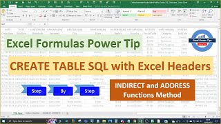 Details CREATE TABLE SQL using Excel Headers (useful for postgreSQL) News