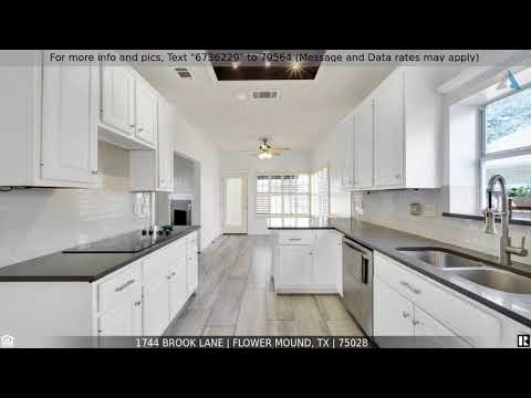 1744 Brook Lane, Flower Mound, TX home video tour