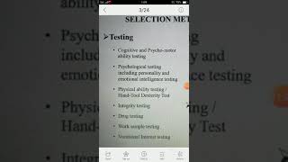 HR BASICS IN TAMIL - TESTING AS EMPLOYEE SELECTION METHOD