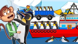 How To Transport Of Millions of Penguins By Big Boate ??? - Farm Work - Tractor, Vehilces Farm