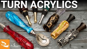 Turning and Polishing Acrylics on Your Lathe (Woodturning How-to)