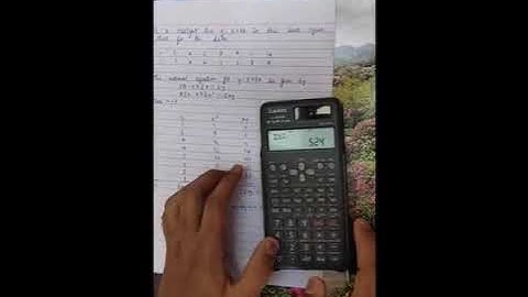 curve fitting method using calculator