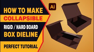 Famous How to Make Collapsible / Foldable Rigid Box Dieline in Illustrator | Packaging Design Tutorial Profile