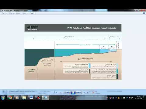 البحر الاقليمي والمتاخمة والاقتصادية الخالصة والجرف القاري2020