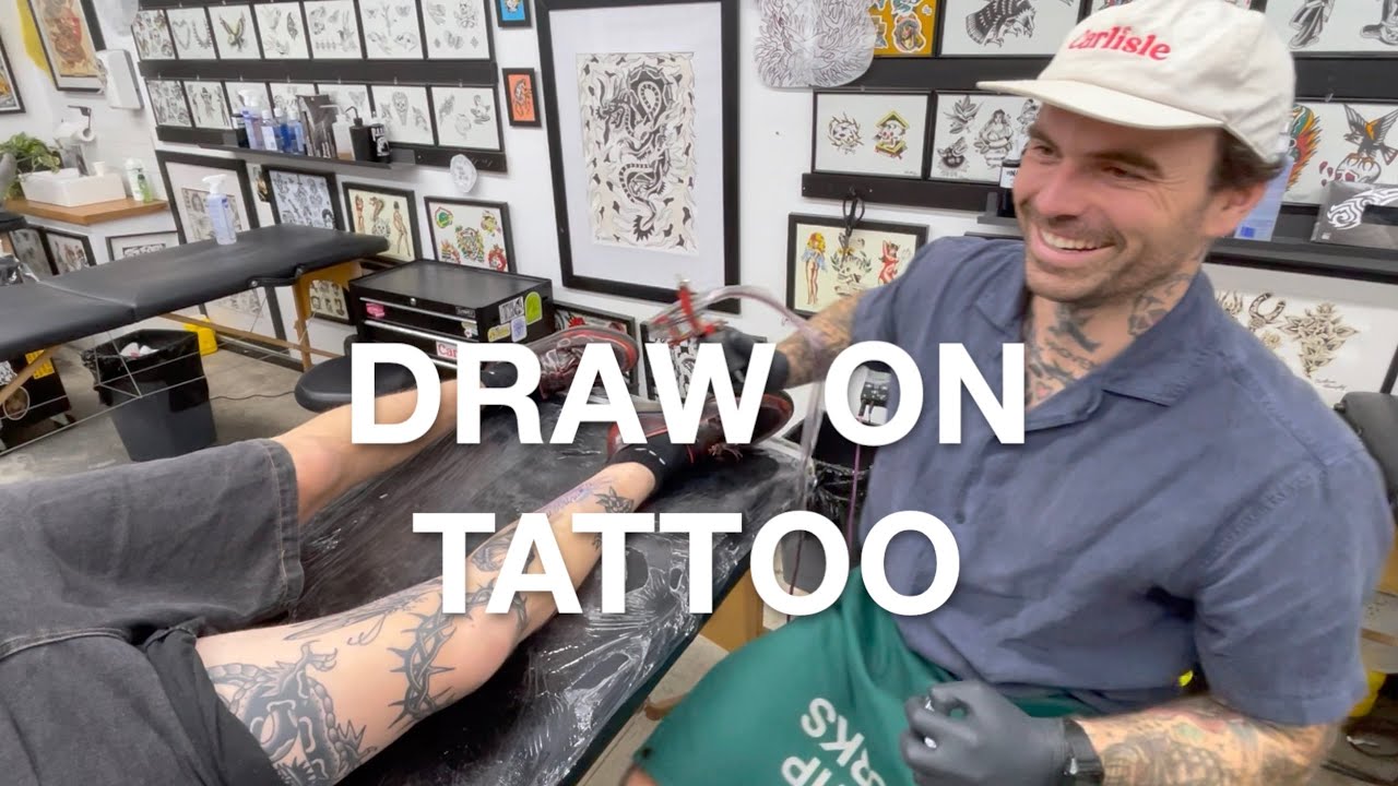 Traditional Tattoo Drawn On By Hal Hunter