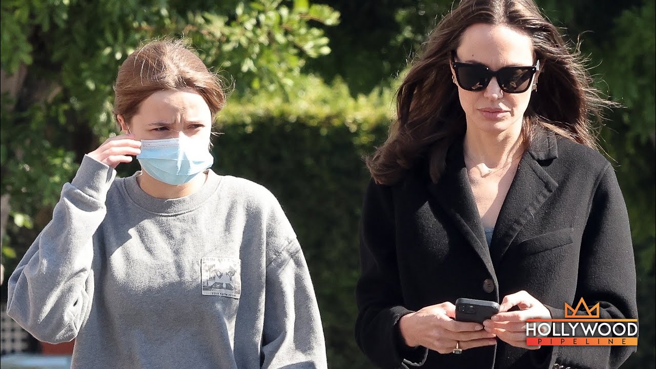 Angelina Jolie sports a giant rock while grocery shopping with her daughter Vivienne Jolie-Pitt
