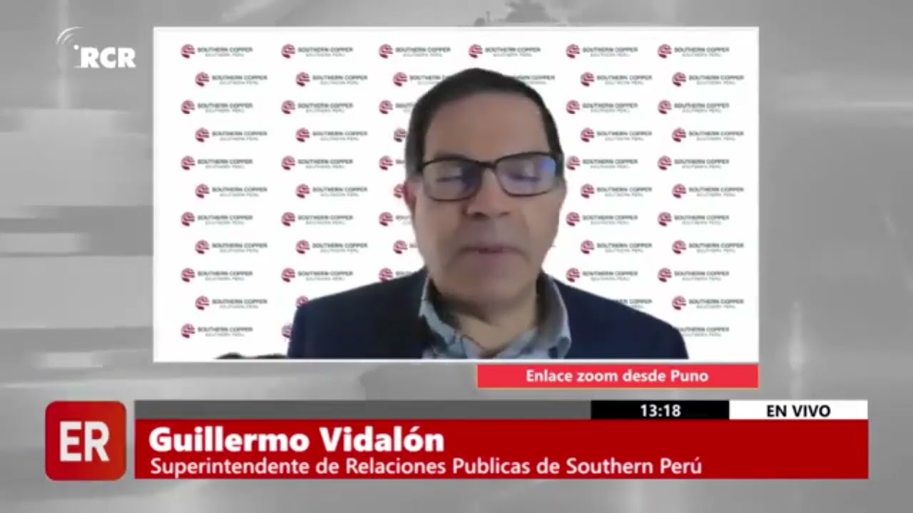 SOUTHERN PERÚ FINANCIARÁ CONSTRUCCIÓN DE COAR EN TACNA, APURÍMAC, CAJAMARCA, AREQUIPA Y MOQUEGUA