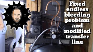 Air Compressor Repair: fixed endless air bleed and transfer tube modifications Wealth