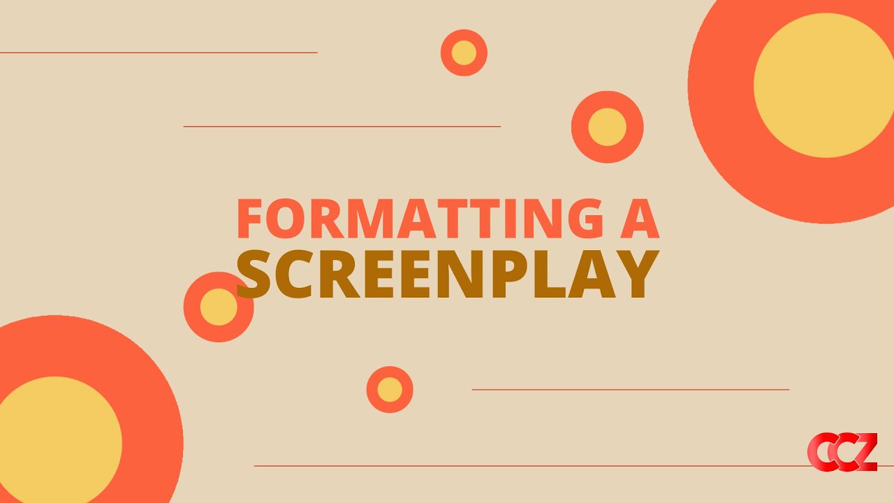 Formatting Screenplay - YouTube