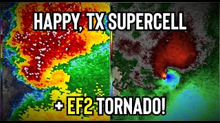 Celebrity Happy, TX Supercell Radar Loop - EF2 Tornado! Wealth