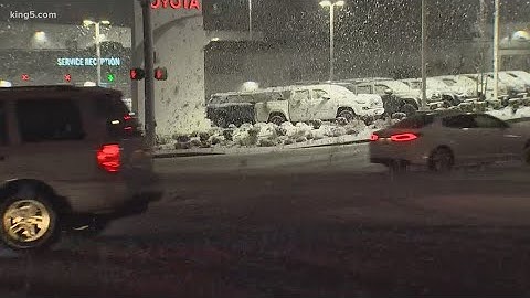 Snow turns back to rain across Puget Sound on first day of winter