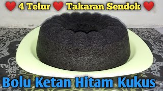 Resep Bolu Kukus Ketan Hitam 4 Telur Takaran Sendok || Cemilan Buka Puasa