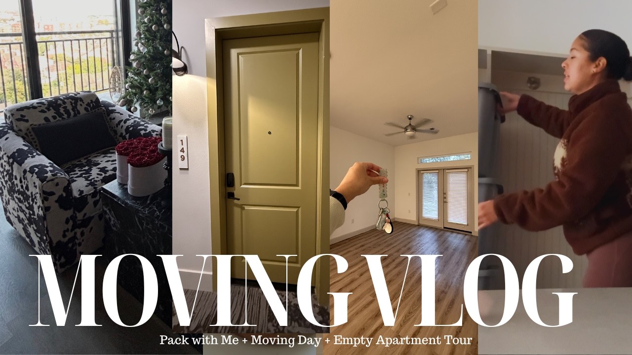 MOVING VLOG🚚♥️| Pack with Me + Moving Day + Empty Apartment Tour - YouTube