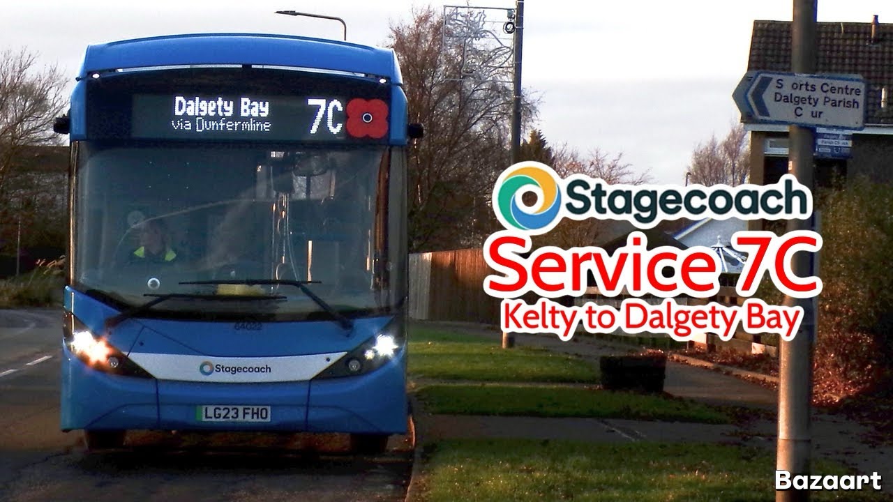 Stagecoach Fife Service 7C Kelty to Dalgety Bay • E200EV 64022 LG23FHO • FRV 17/11/25