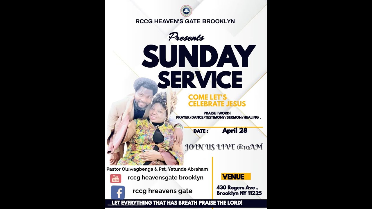 Sunday Service || RCCG HEAVEN'S GATE BROOKLYN (RCCG HGB) || 04/28/24 ...