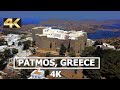 Patmos island greece 4k drone