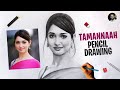 Tamannaah bhatia pencil drawing  how to draw  live art chennai