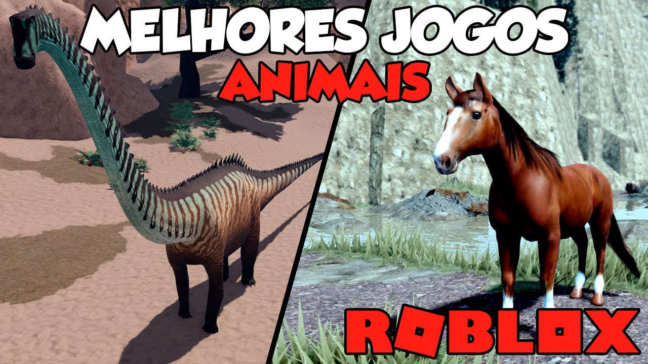 TOP 5 - OS MELHORES JOGOS de ANIMAIS do ROBLOX! 🦅 