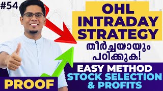 Best & Easy Intraday Trading Strategy  OHL (Open = High or Low) Strategy for Profits | Malayalam