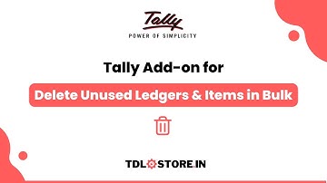 TDL for Delete Unused Ledgers & Masters in #Tally #TallyPrime #TallyERP