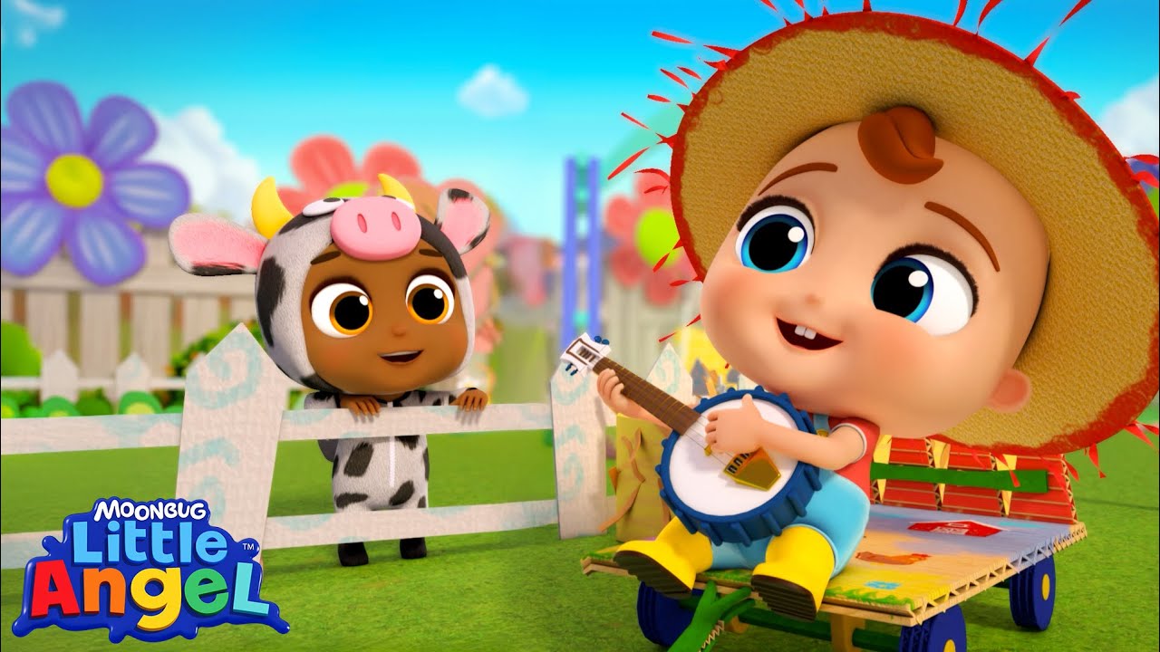 Old MacDonald's Farm Animal Dress Up 🐮 | Little Angel | Community Corner 🌸| Kids Sing and Play