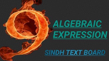 UNIT 3 ALGEBRAIC EXPRESSION AND FORMULAS EX 3.1 Q NO 5 (PART 4 TO 6) CLASS 9 SINDH TEXT BOARD
