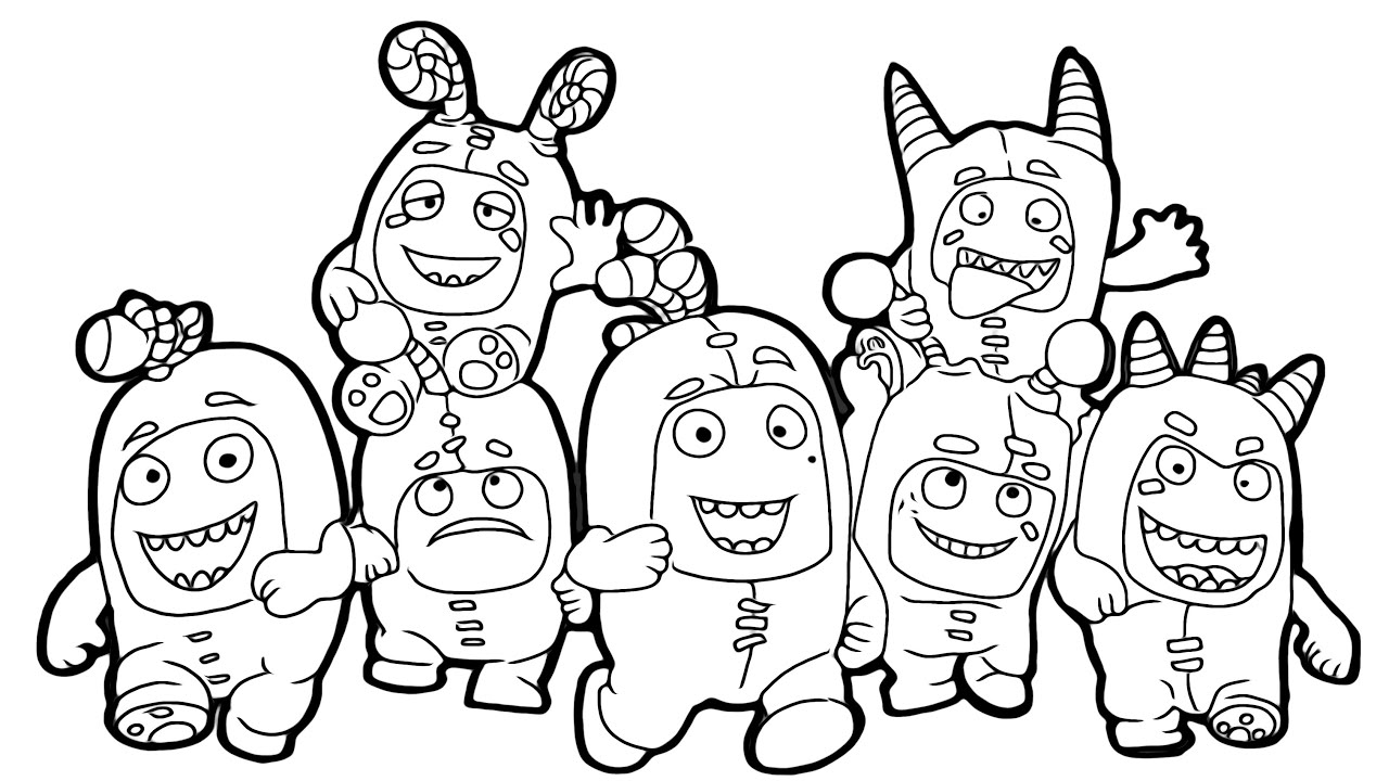 Magical Coloring Box How To Draw Oddbods Oddbods Coloringpages Youtube
