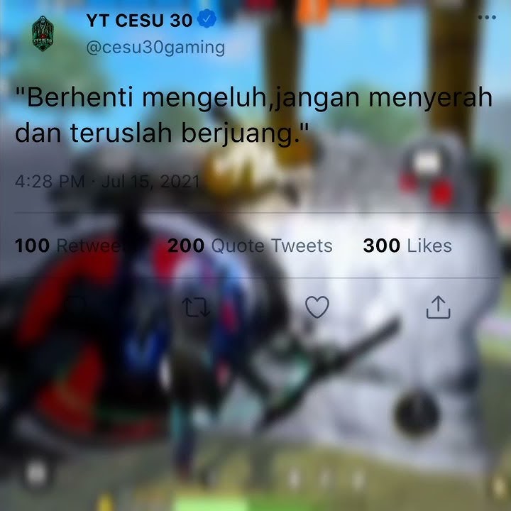 STORY WA FF 30 DETIK || QUOTES TWITTER BIJAK #33 || GARENA FREE FIRE