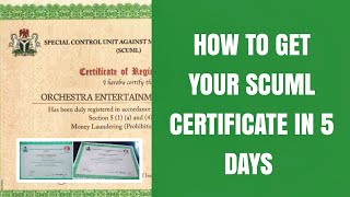 Scuml Certificate Online Registration Tutorial - How to get Scuml Certificate