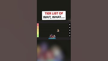Tier list of wait, what-