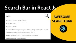 Search, Filter in React Js - Fetch Data From an API