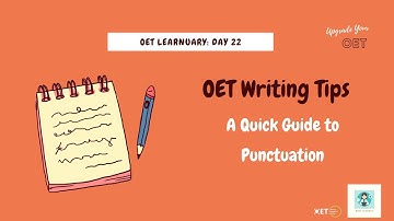 OET Learnuary Challenge Day 22: Punctuation