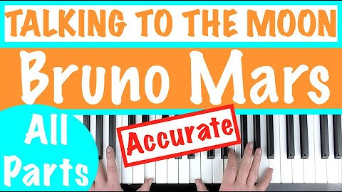 How to play TALKING TO THE MOON - Bruno Mars Piano Chords Tutorial